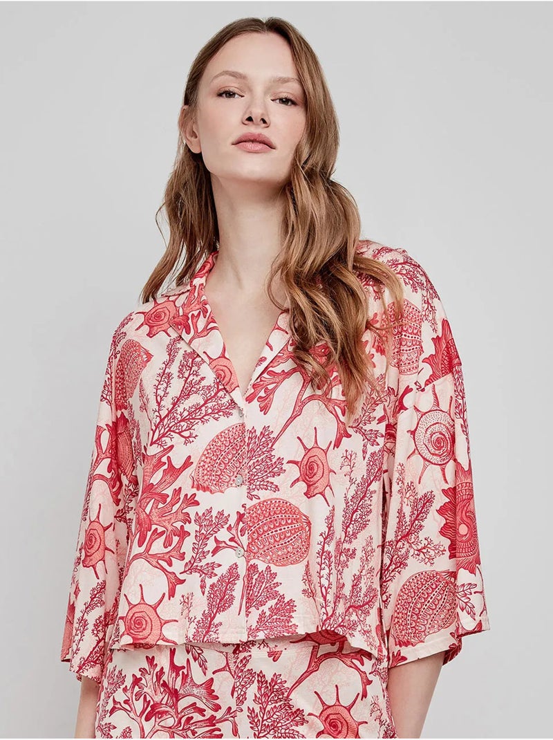 Chemise imprimé coraux Multicolore - Kiabi
