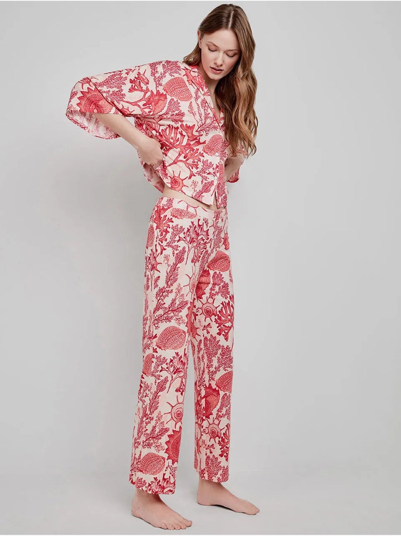 Chemise imprimé coraux Multicolore - Kiabi