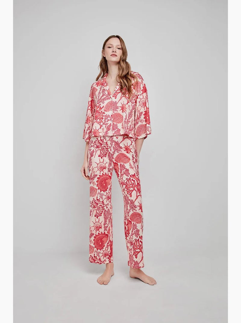 Chemise imprimé coraux Multicolore - Kiabi