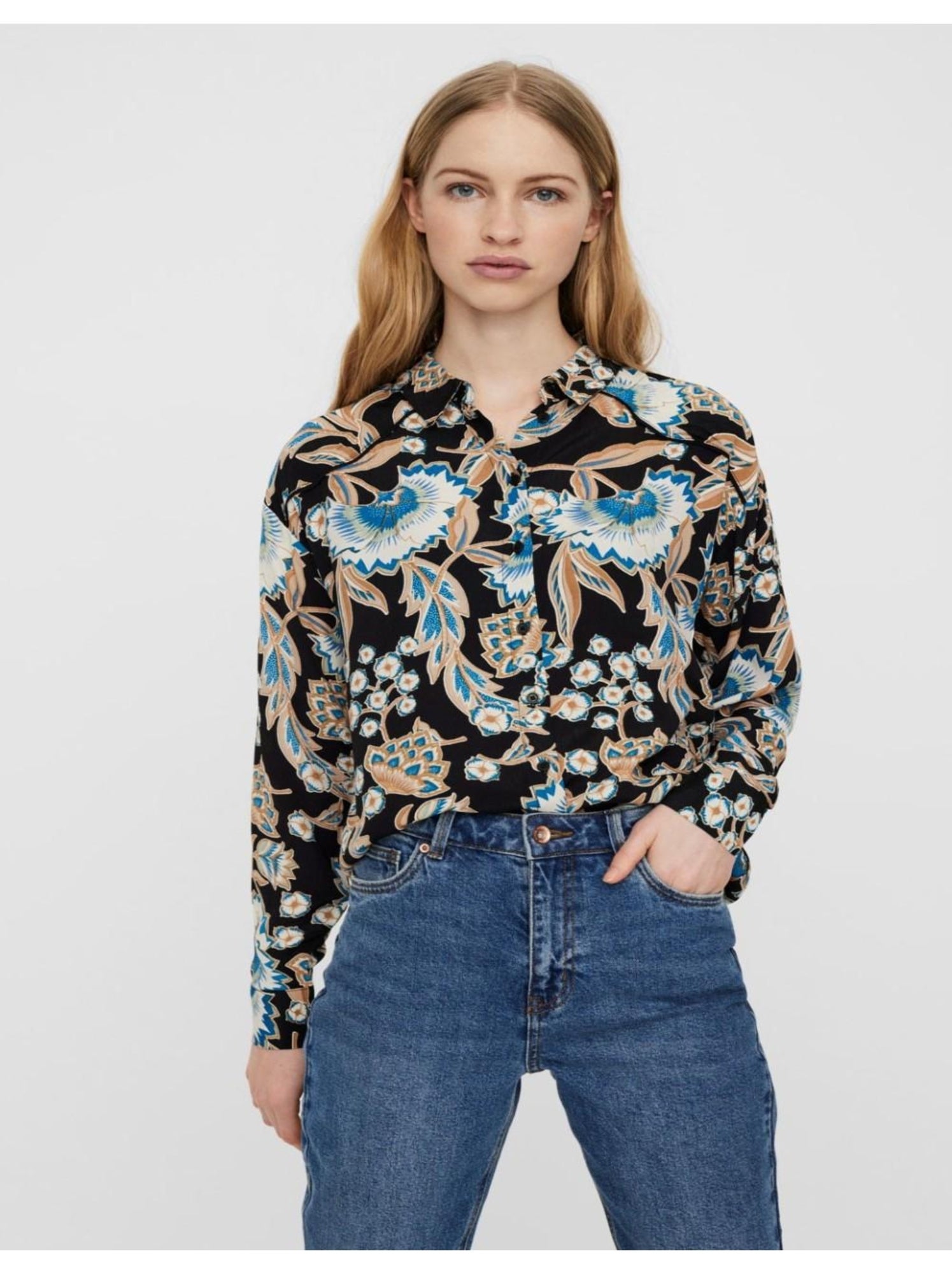 Chemise imprimée imprimé noir Gant | La Redoute