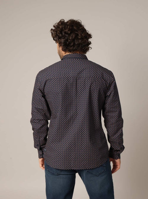 Chemise imprimée à manches longues avec col classique 'Deeluxe' - Kiabi