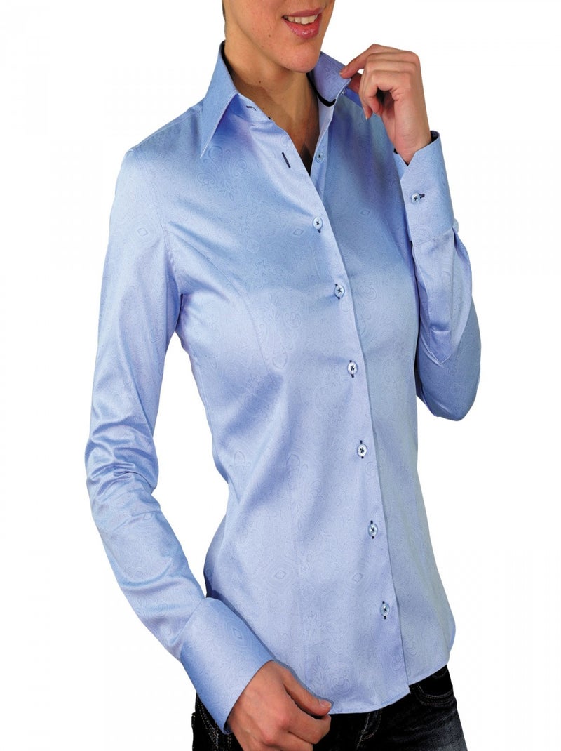 Chemise imprimée ASTORIA Bleu - Kiabi