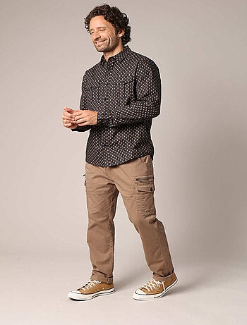 Chemise imprimée en 100% coton 'Deeluxe'