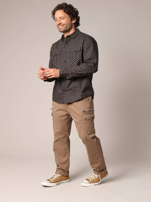 Chemise imprimée en 100% coton 'Deeluxe' - Kiabi Chemise imprimée en 100% coton 'Deeluxe' - Kiabi