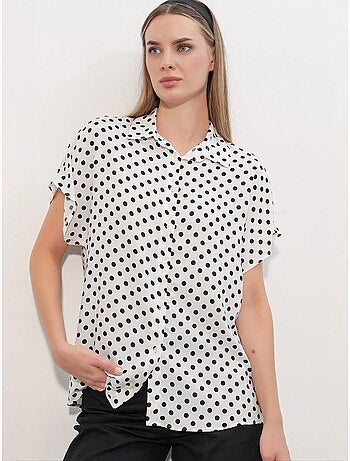 Chemise imprimée en crêpe à boutons bdart