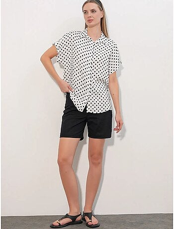 Chemise imprimée en crêpe à boutons bdart