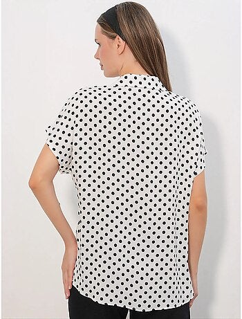 Chemise imprimée en crêpe à boutons bdart