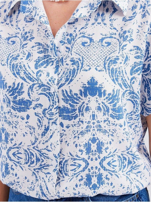 Chemise imprimée en crêpe à boutons bdart - Kiabi Chemise imprimée en crêpe à boutons bdart - Kiabi