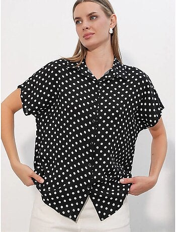 Chemise imprimée en crêpe à boutons bdart