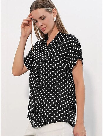 Chemise imprimée en crêpe à boutons bdart