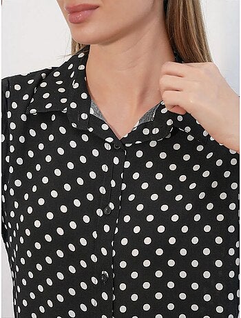 Chemise imprimée en crêpe à boutons bdart