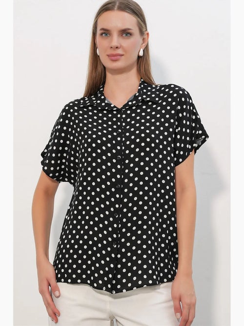 Chemise imprimée en crêpe à boutons bdart - Kiabi Chemise imprimée en crêpe à boutons bdart - Kiabi