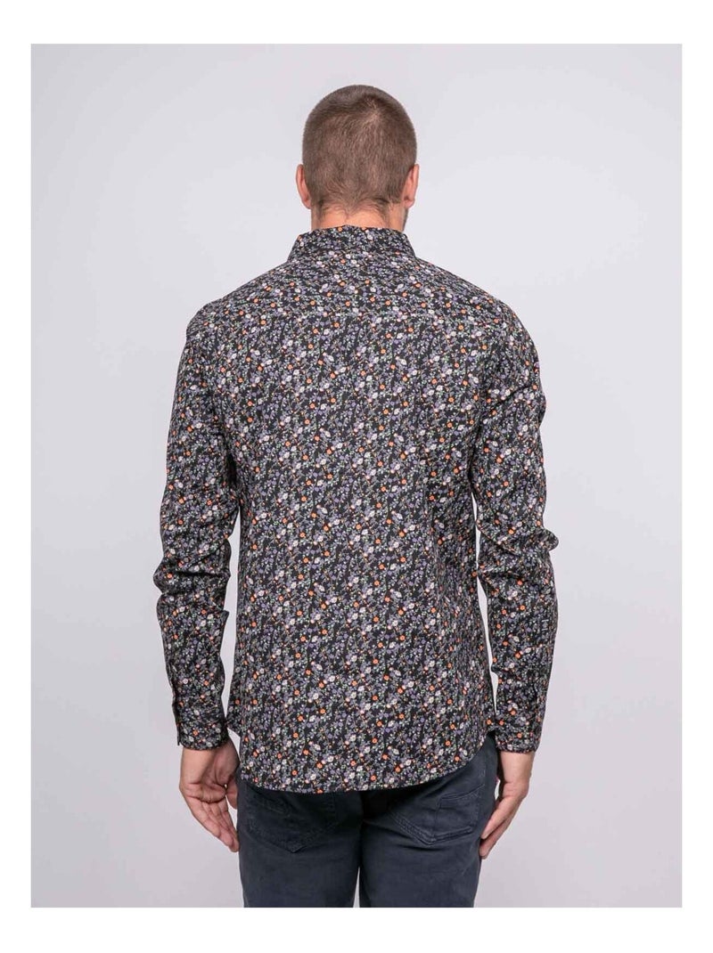 Chemise imprimée floral TIVERTAR Noir - Kiabi