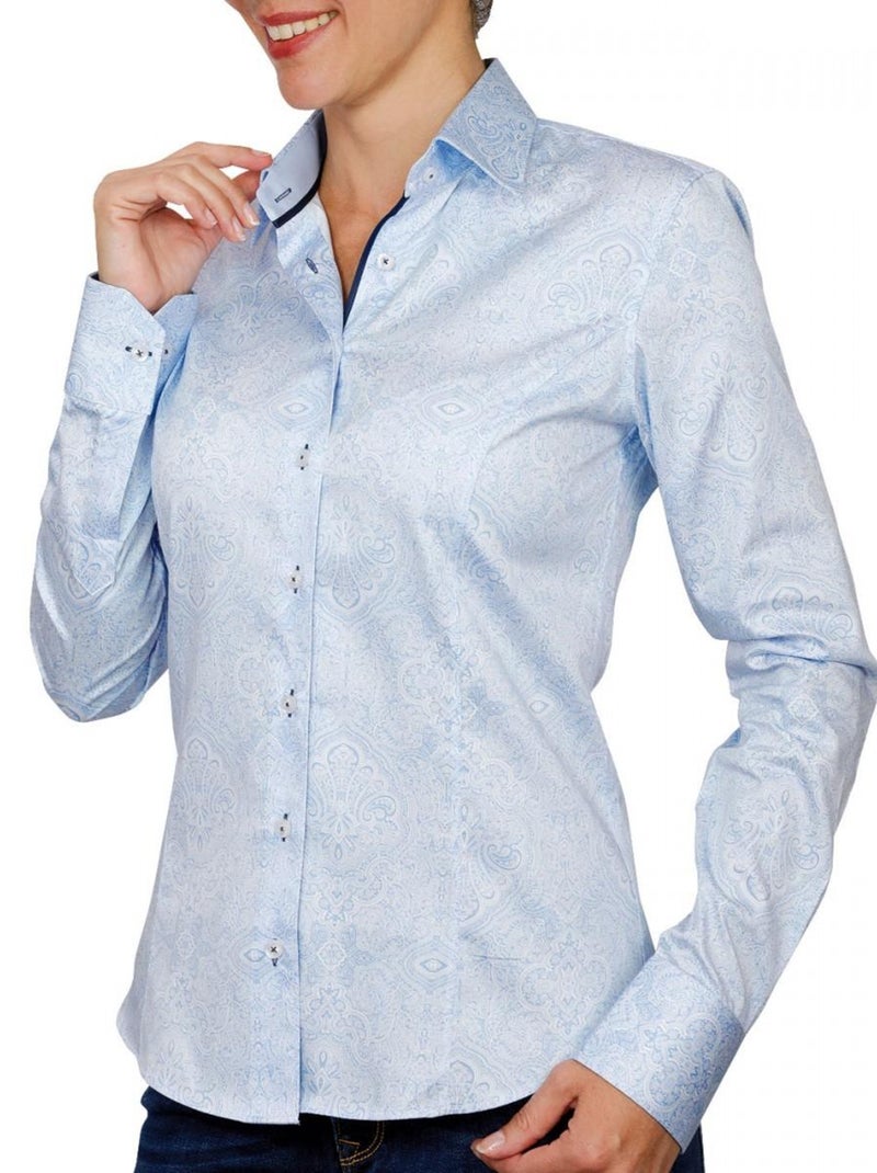 Chemise imprimée KIARA Bleu - Kiabi