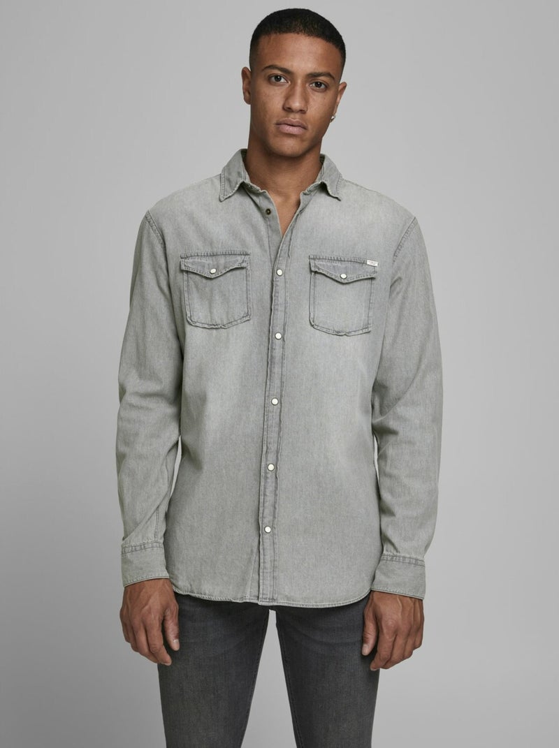 Chemise Jack & Jones Sheridan Gris - Kiabi