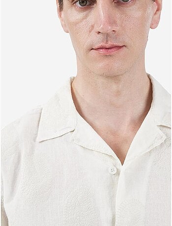 Chemise jacquard à motif cachemire , coupe classique giesto