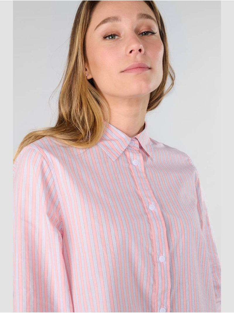 Chemise jama 'le temps des cerises' Rose - Kiabi