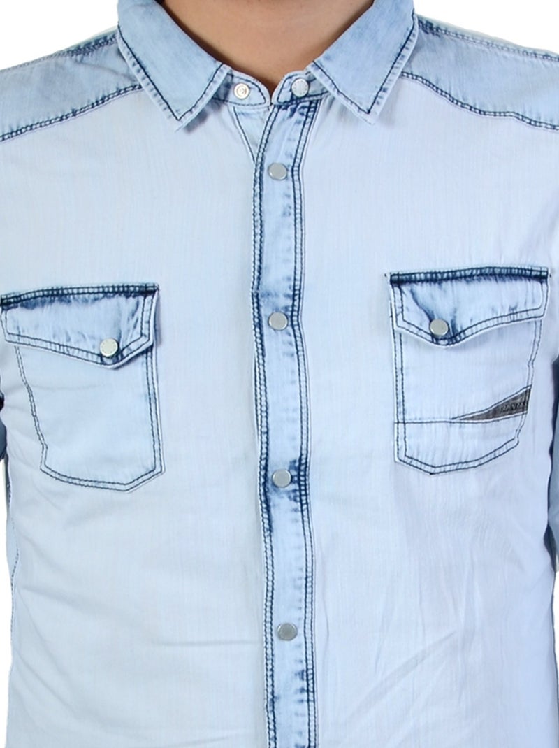 Chemise Japan Rags Bleu - Kiabi