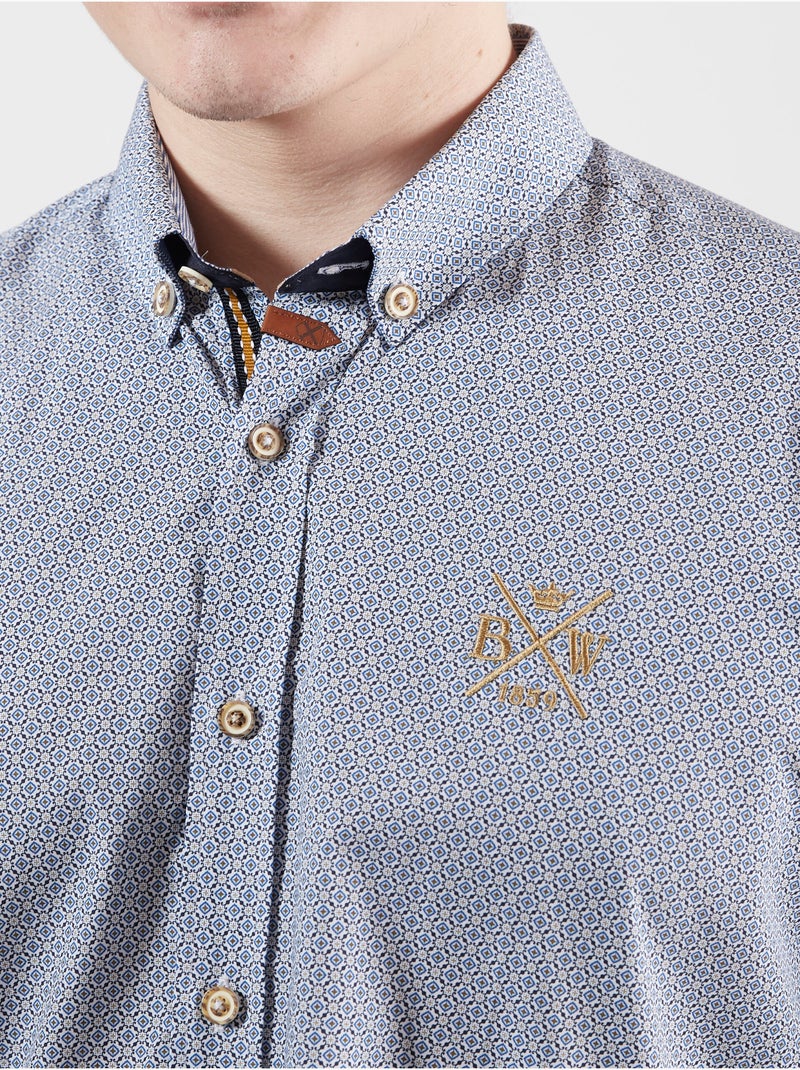 CHEMISE JARDIN D’HIVER Bleu - Kiabi