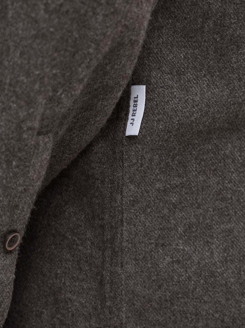 Chemise 'JJrebel' en flanelle de coton Marron - Kiabi