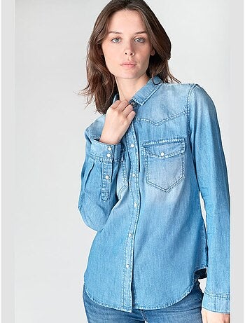 Chemise juanita en jeans 'le temps des cerises'