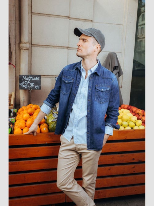 Chemise JUANITO en jeans 'Le Temps Des Cerises' - Kiabi