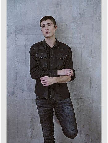 Chemise juanito en jeans 'le temps des cerises'