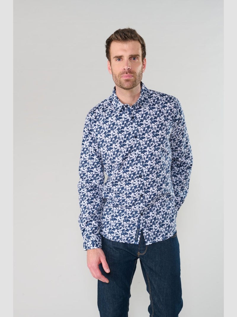 Chemise JUNA 'Le Temps Des Cerises' Bleu - Kiabi