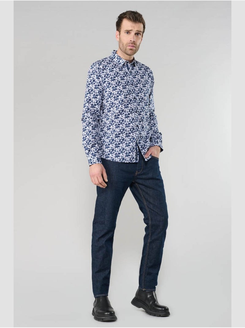 Chemise juna 'le temps des cerises' Bleu - Kiabi