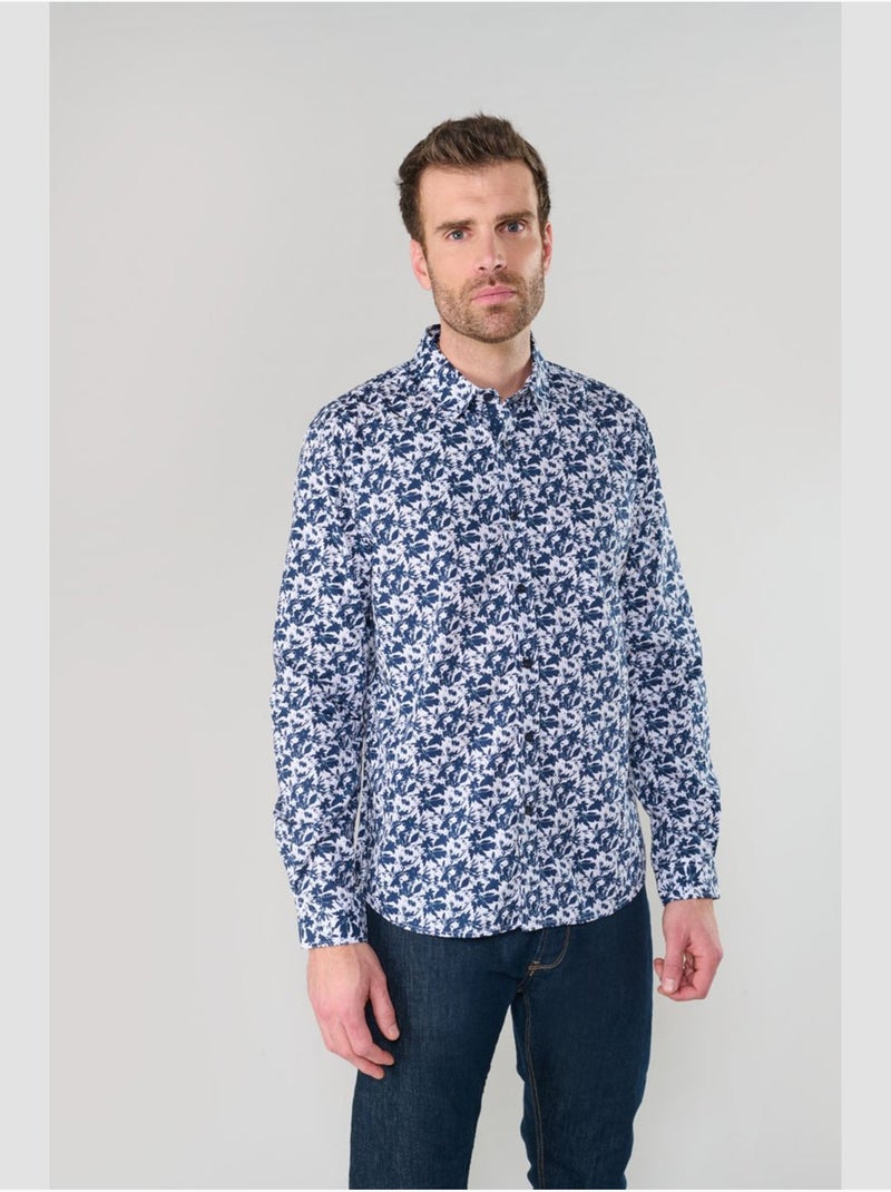 Chemise juna 'le temps des cerises' Bleu - Kiabi
