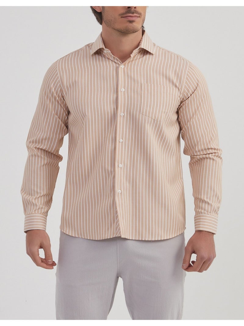Chemise Kebello Beige - Kiabi