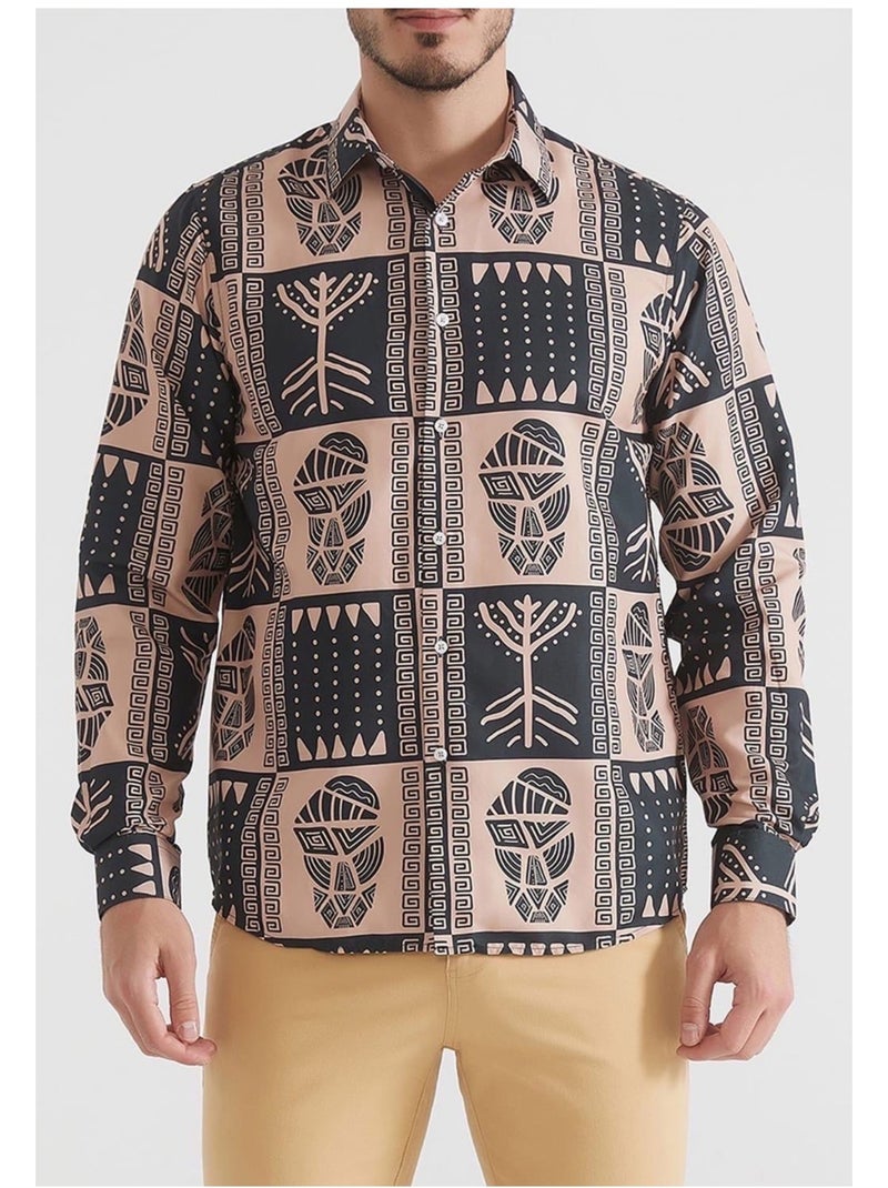 Chemise Kebello Beige - Kiabi