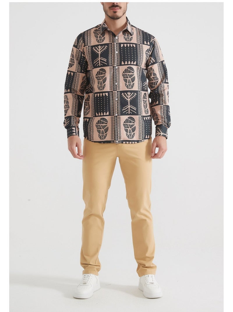 Chemise Kebello Beige - Kiabi