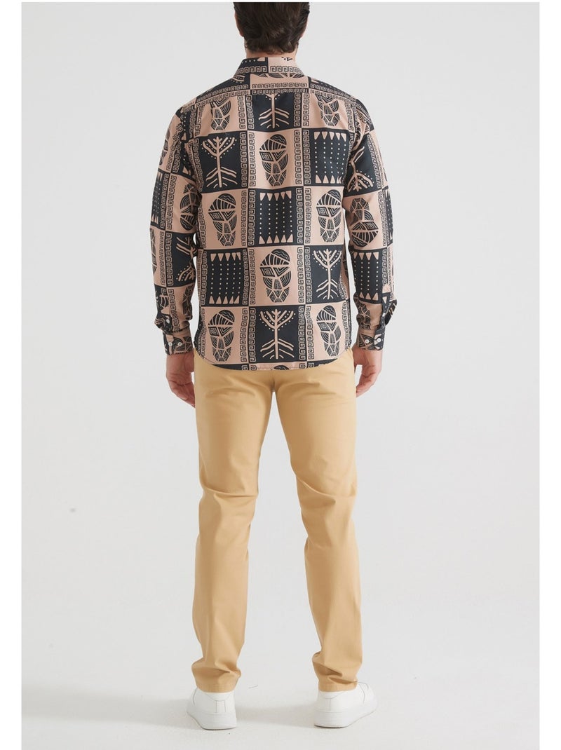 Chemise Kebello Beige - Kiabi