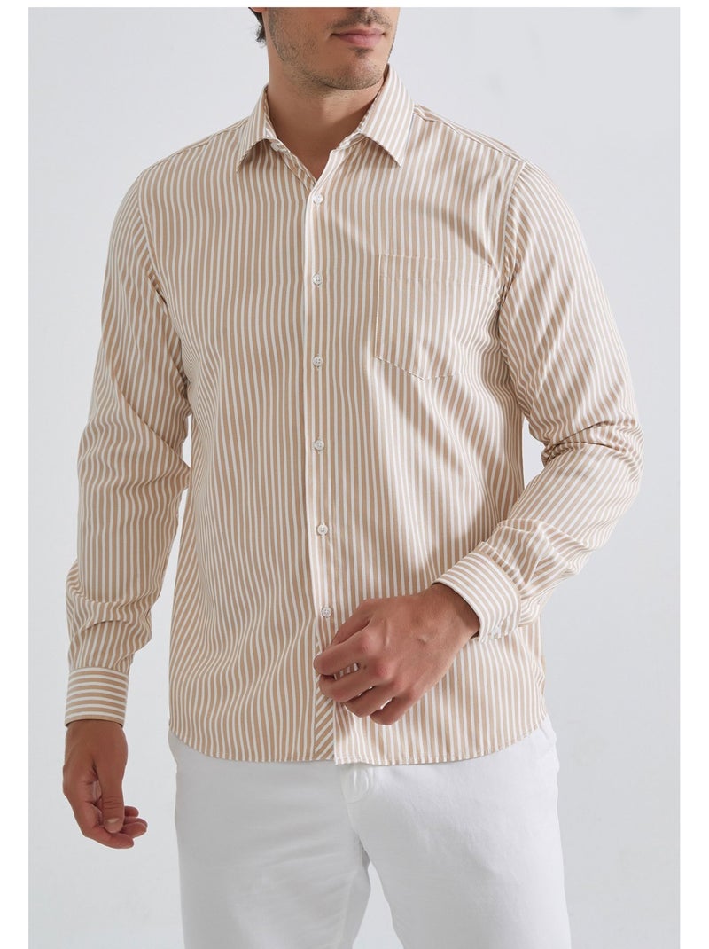 Chemise Kebello Beige - Kiabi