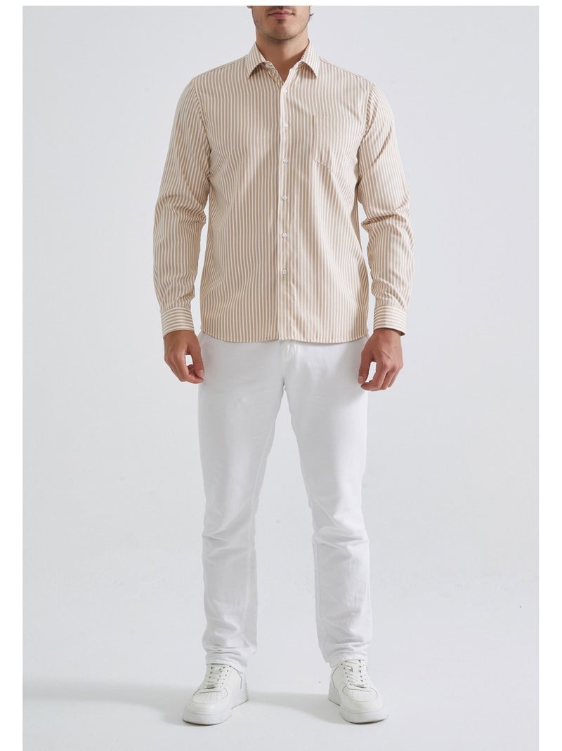 Chemise Kebello Beige - Kiabi