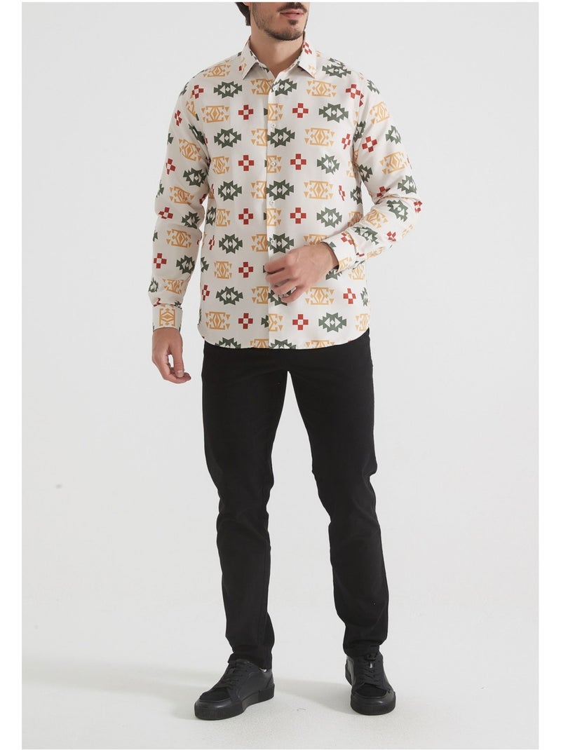 Chemise Kebello Beige - Kiabi