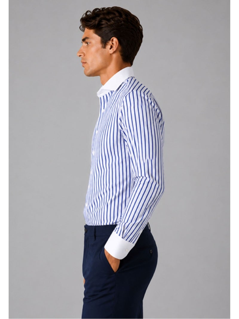 Chemise kebello Blanc Blanc Bleu - Kiabi