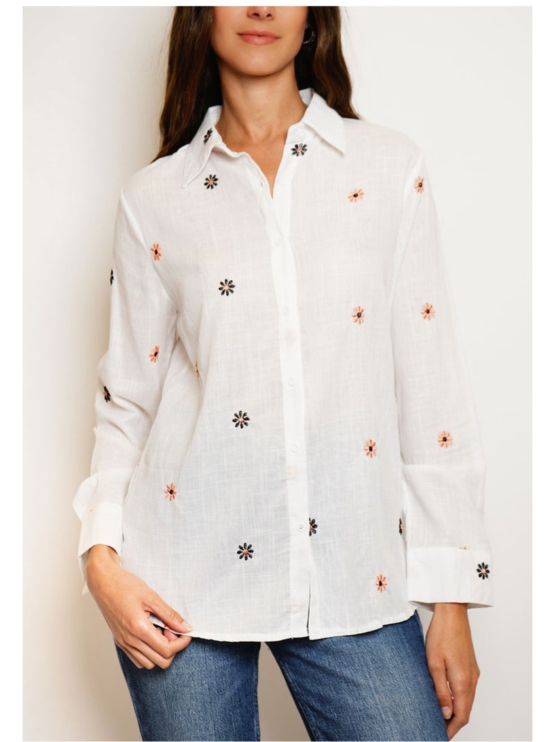 Chemise Kebello Blanc - Kiabi