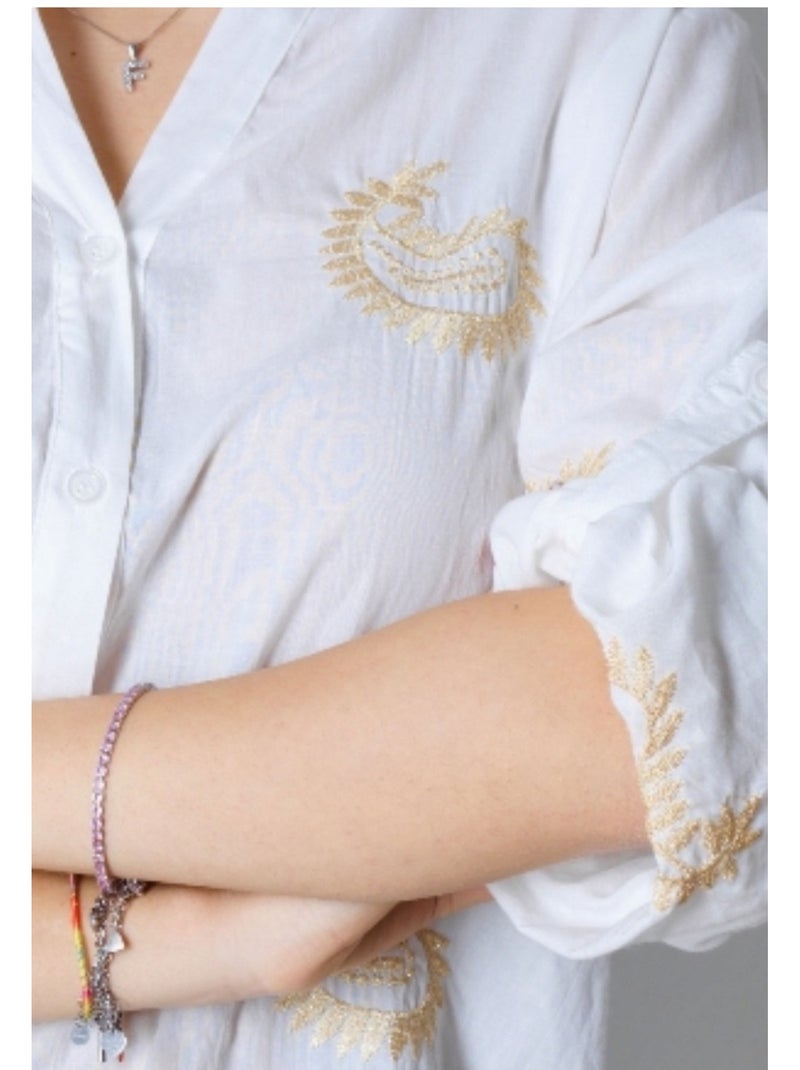 Chemise Kebello Blanc - Kiabi