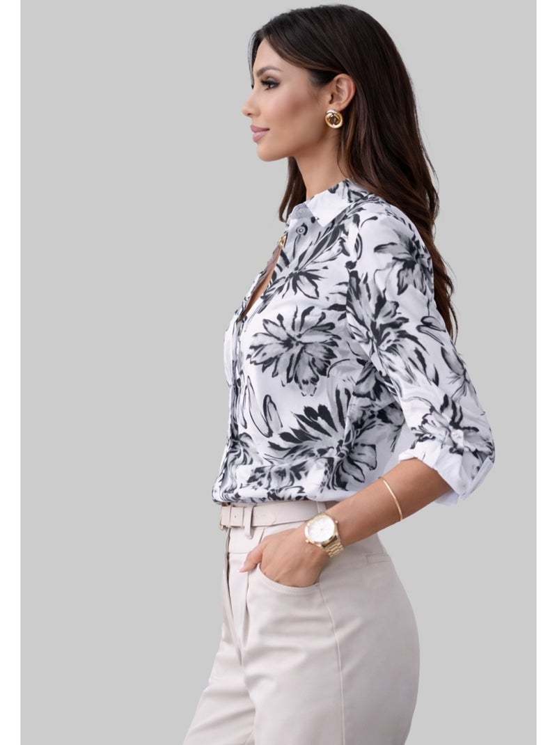 Chemise Kebello Blanc - Kiabi
