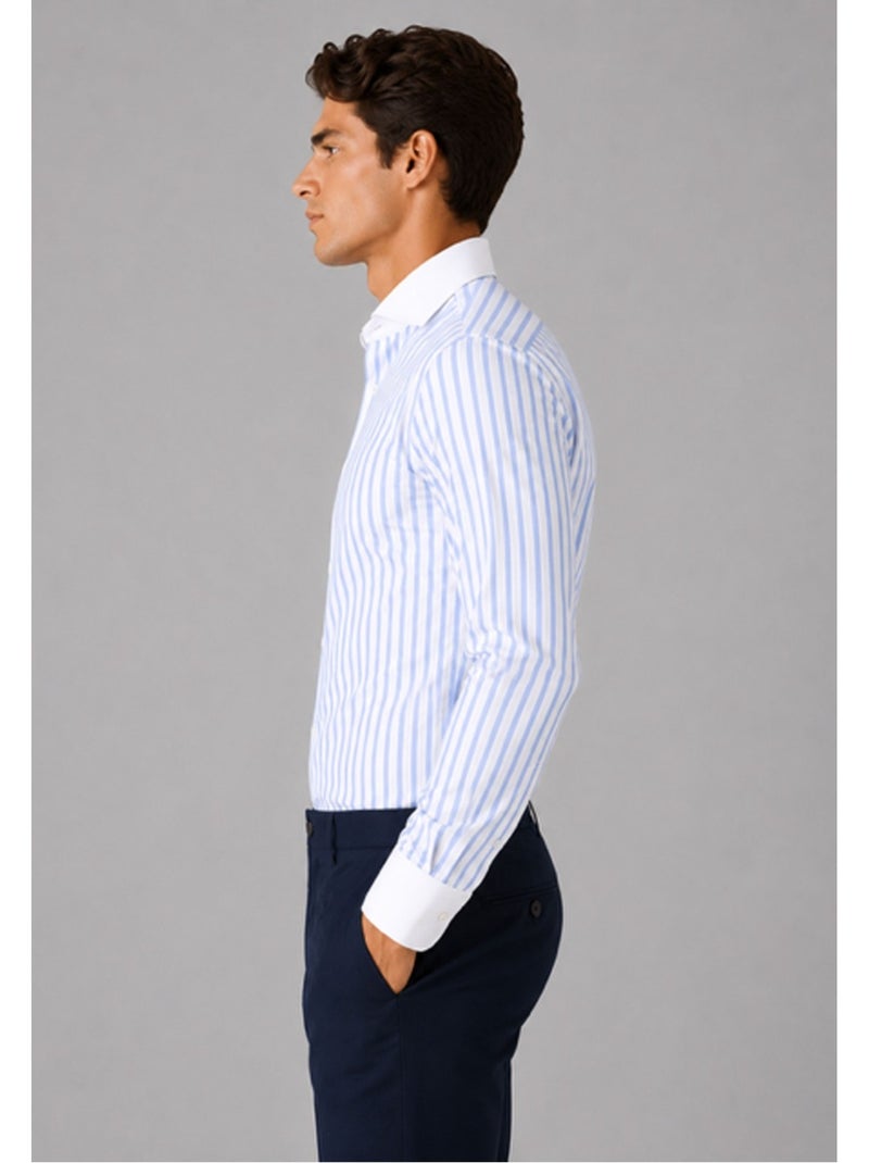 Chemise kebello Bleu Blanc Bleu - Kiabi