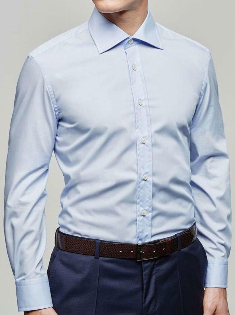 Chemise Kebello Bleu ciel - Kiabi