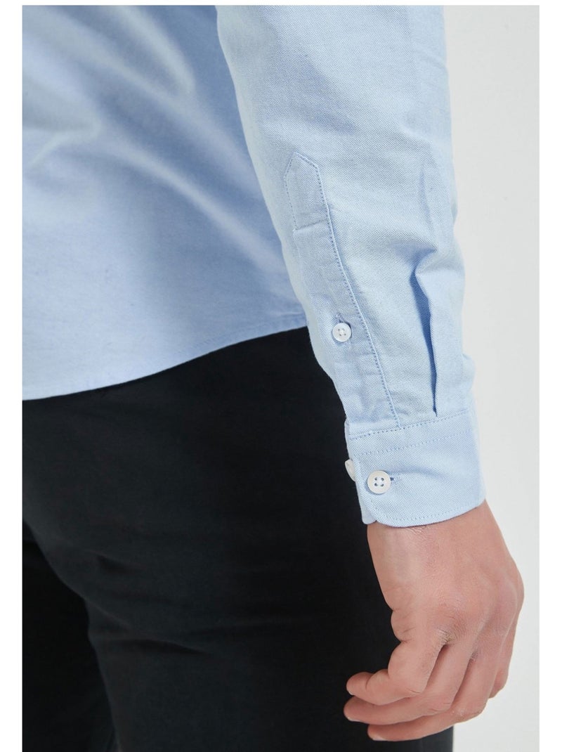 Chemise Kebello Bleu ciel - Kiabi
