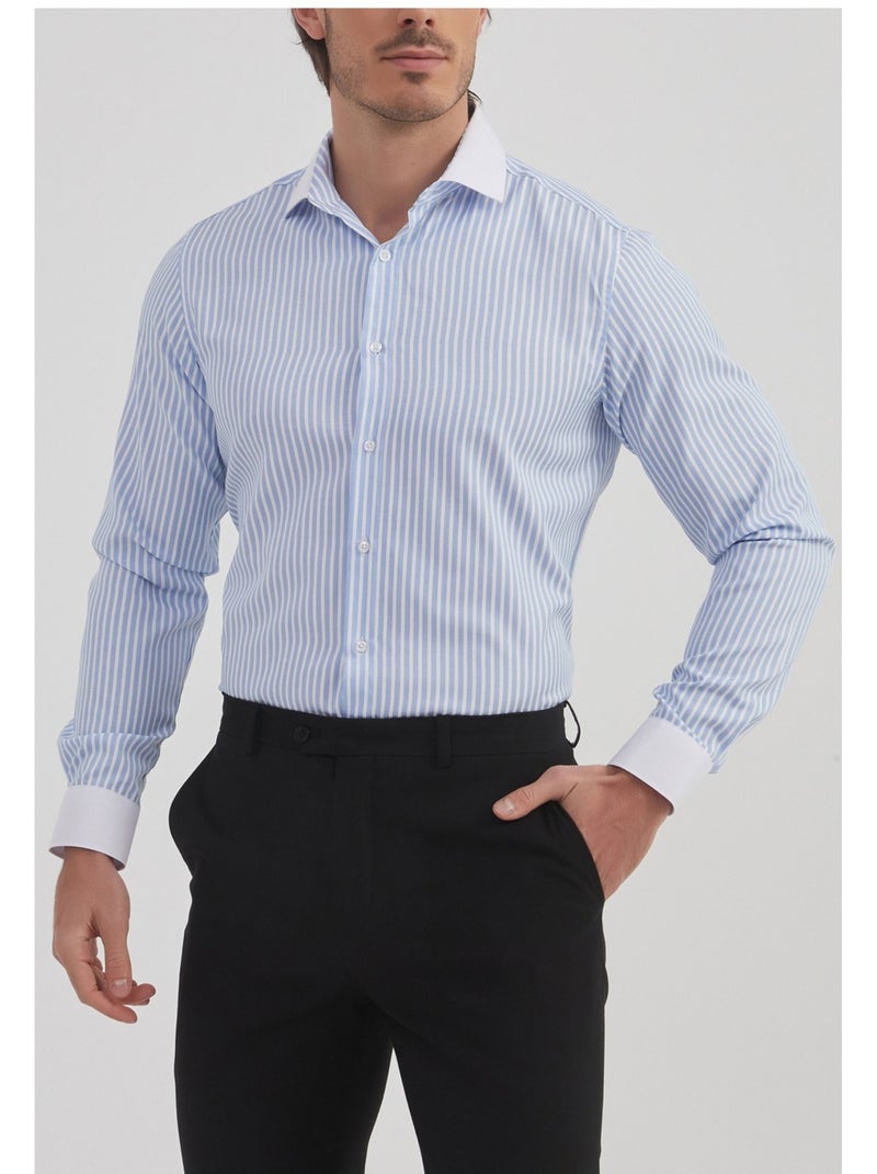 Chemise Kebello Bleu ciel - Kiabi