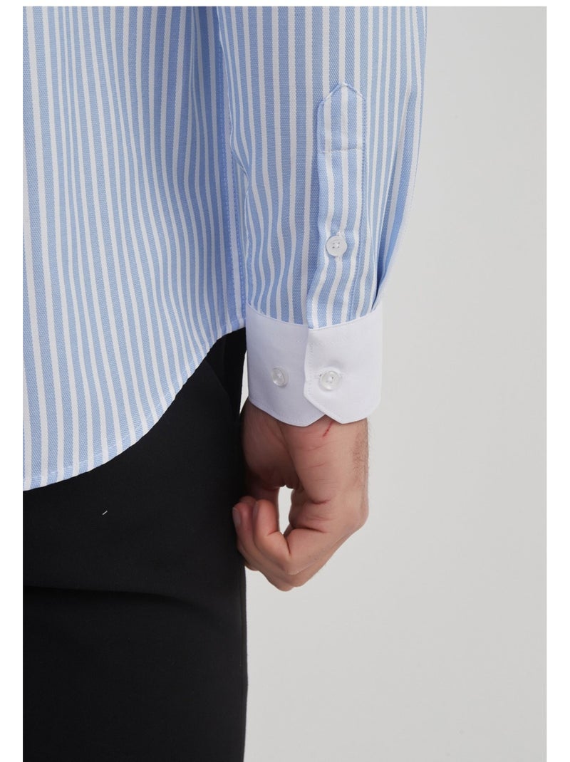 Chemise Kebello Bleu ciel - Kiabi