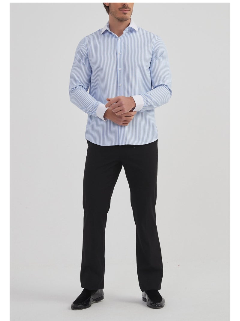 Chemise Kebello Bleu ciel - Kiabi