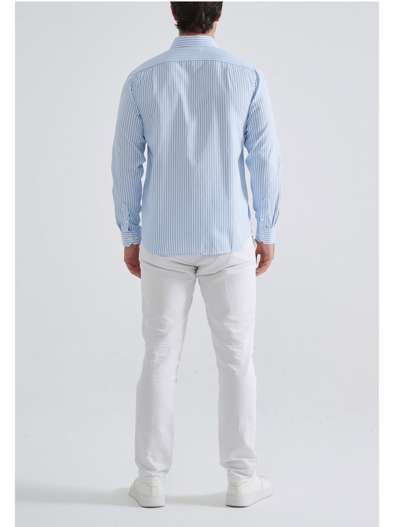 Chemise Kebello Bleu ciel - Kiabi