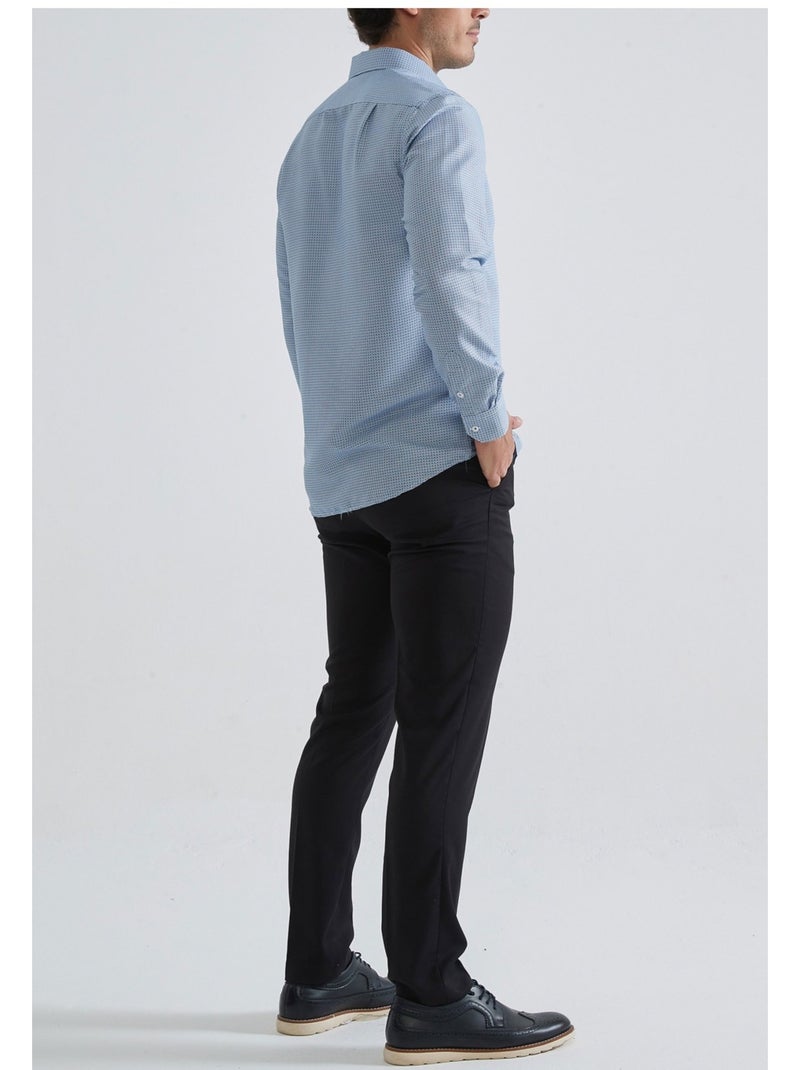 Chemise Kebello Bleu ciel - Kiabi