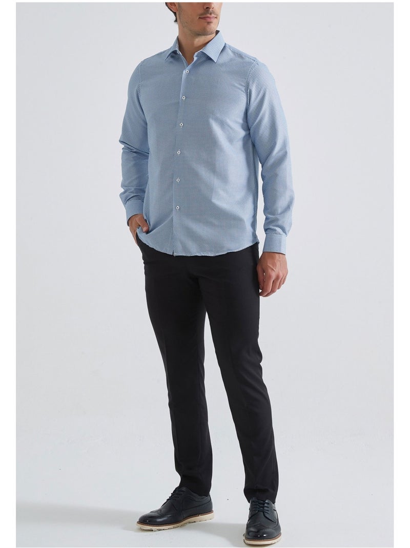 Chemise Kebello Bleu ciel - Kiabi